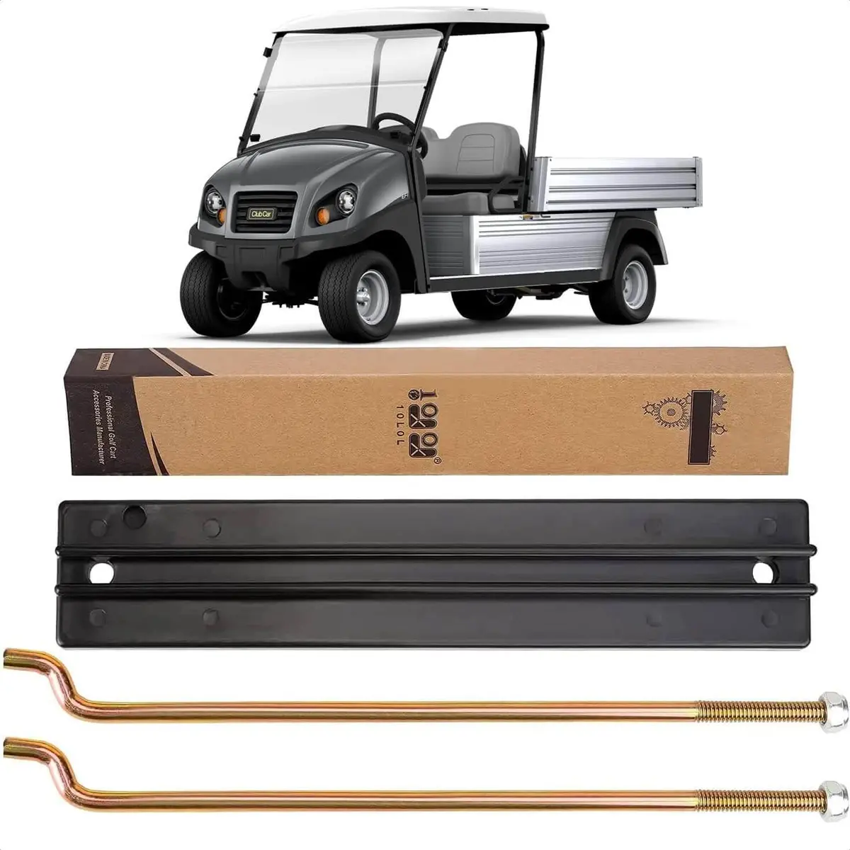 Golf Cart Accessories Battery Mounting Plate And Rod Kit 1998-2005 1