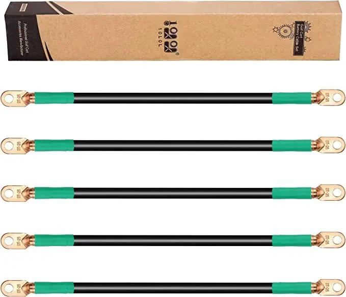 Golf Cart Battery Cables For Club Car Ds 36V 48V & Yamaha G2 G8 G9 36V 5 Gauge - 10L0l 1