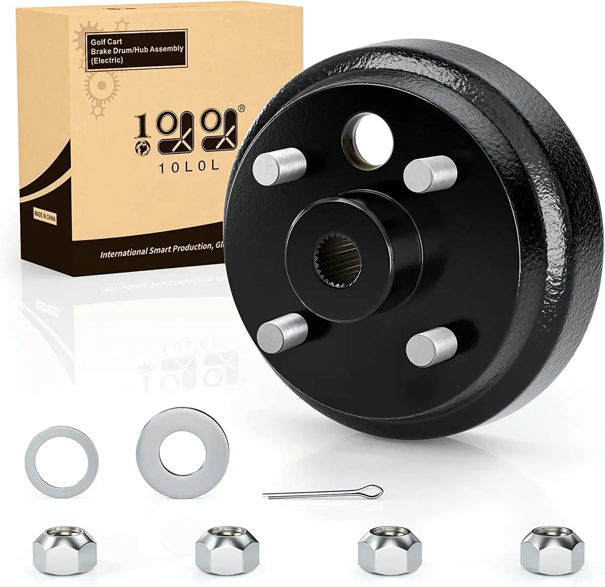 10L0l Golf Cart Brake Drum Hub Assembly For Ezgo Txt Pds 1982-Up Electric & 1982-1993 2-Cycle Gas 2