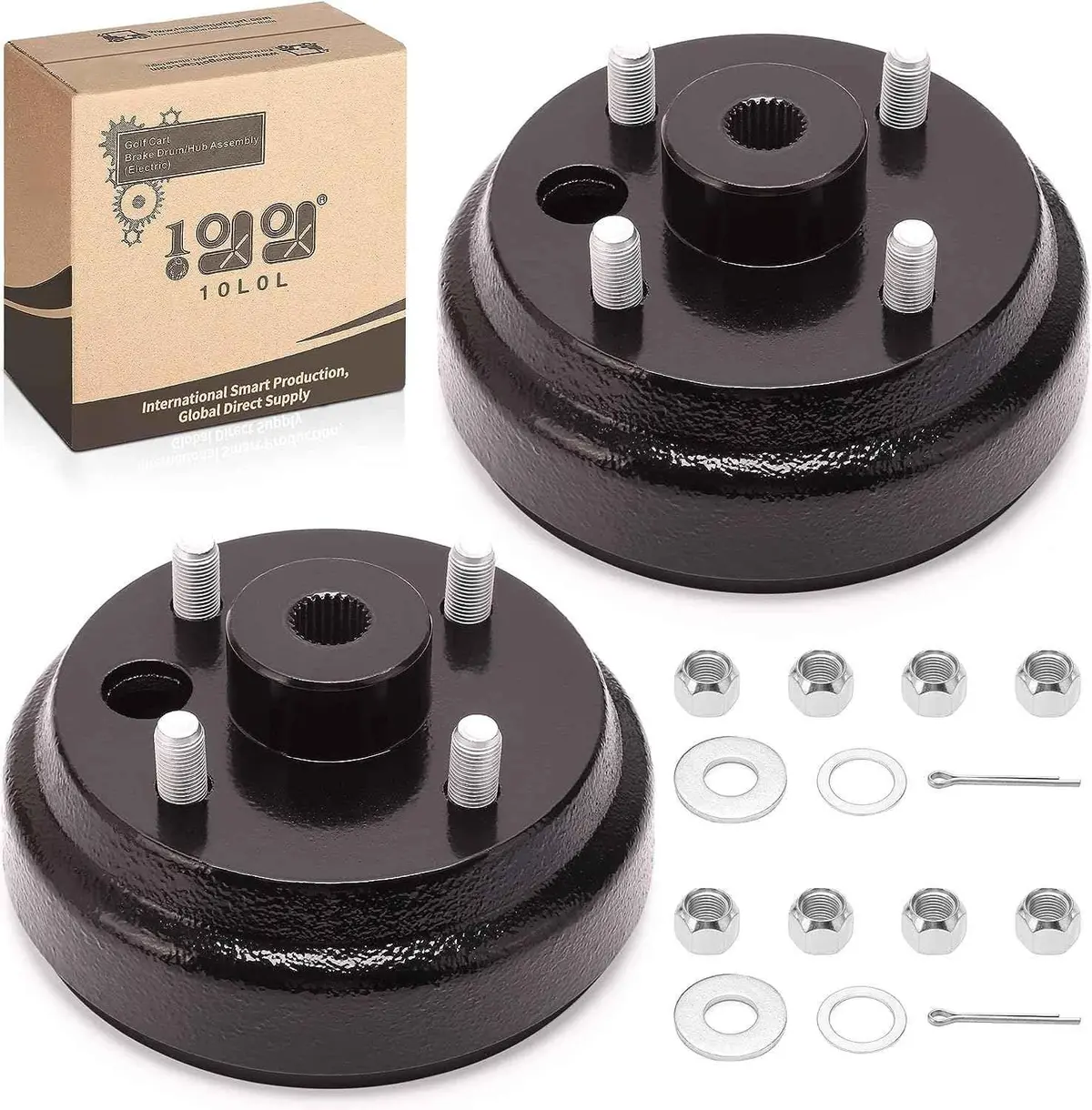 Golf Cart Brake Drum Hub Assembly For Ezgo Txt Pds Electric 1982-Up - 10L0l 2