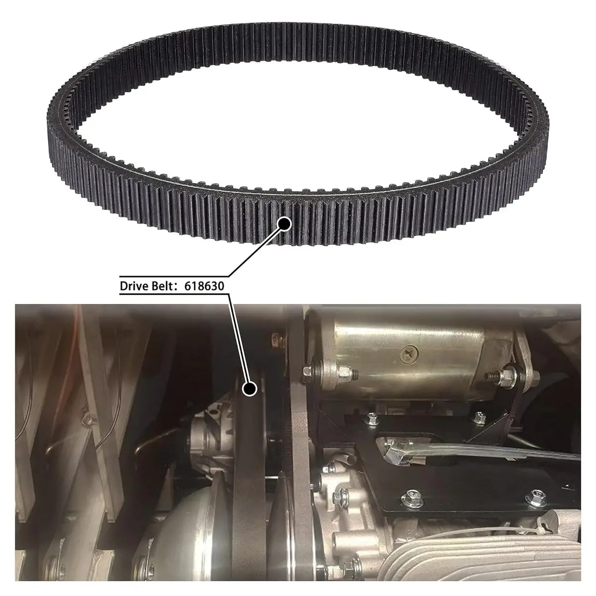 Golf Cart Drive Belt For Ezgo Txt Rxv 2010-Up Kawasaki Engine Models - 10L0l 1