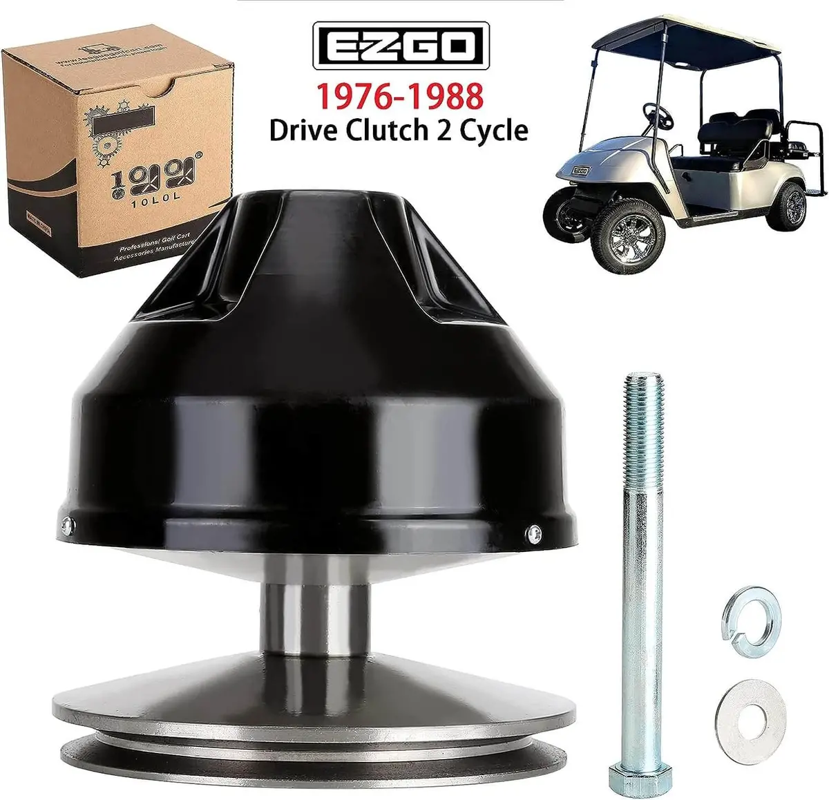 Golf Cart Drive Clutch For Ezgo 2 Cycle Gas Models 1976-1988 1