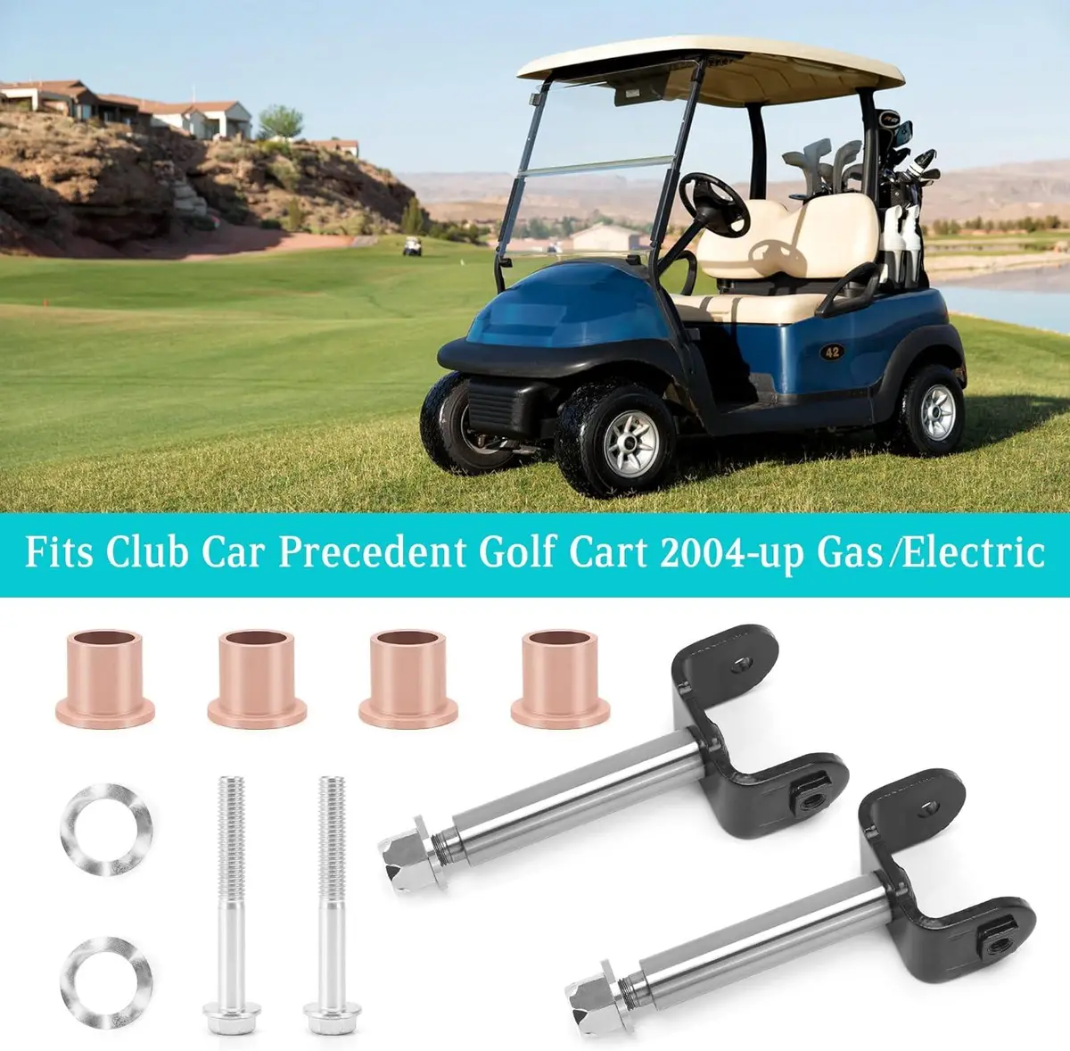 Golf Cart Front End King Pin Kit For Club Car Precedent 2004-Up G&E - 10L0l 2