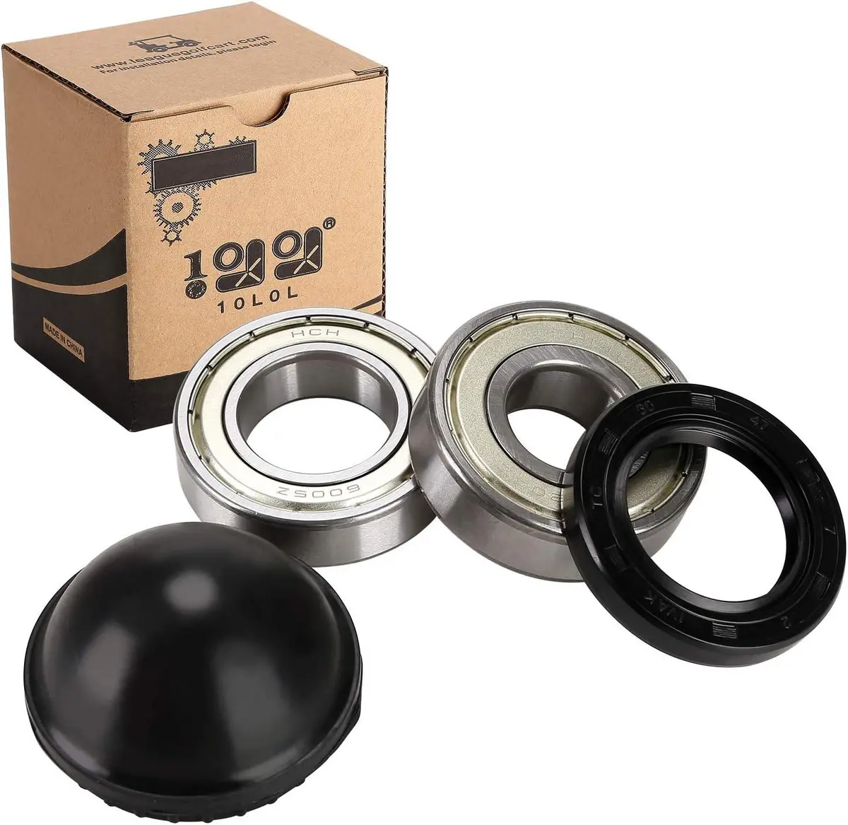 Golf Cart Front Wheel Bearing Kit With Rubber Dust Cover For Yamaha G2-G29 - 10L0l 1