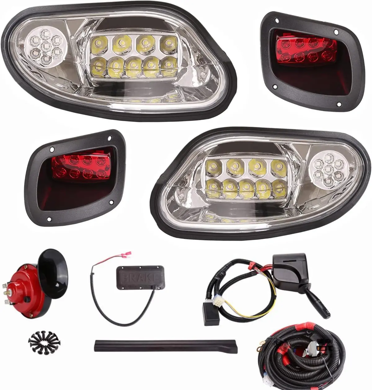 Golf Cart Headlight Taillight Kit For Ezgo Txt/T48 2014-Up - 10L0l 1