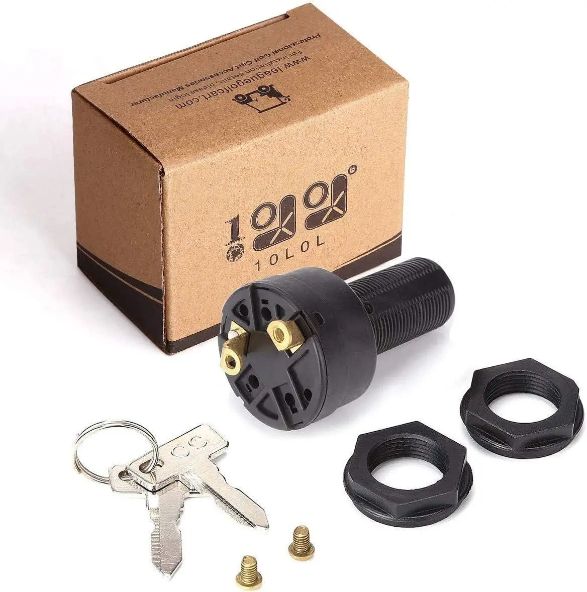 Golf Cart Ignition Key Switch For Club Car Ds 1996-Up | 10L0l 1