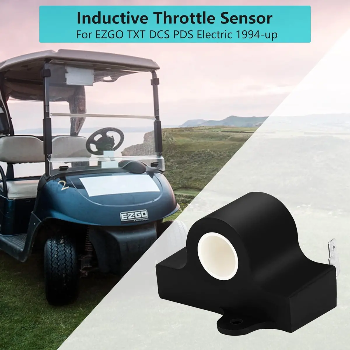 Golf Cart Inductive Throttle Sensor For Ezgo Txt 1994-Up Dcs Pds Electric | 10L0l 2