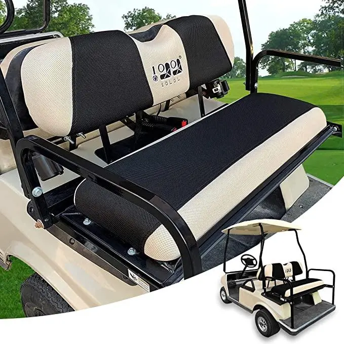 Golf Cart Rear Seat Covers For Ezgo Club Car Yamaha Breathable Seat Cover - 10L0l 2