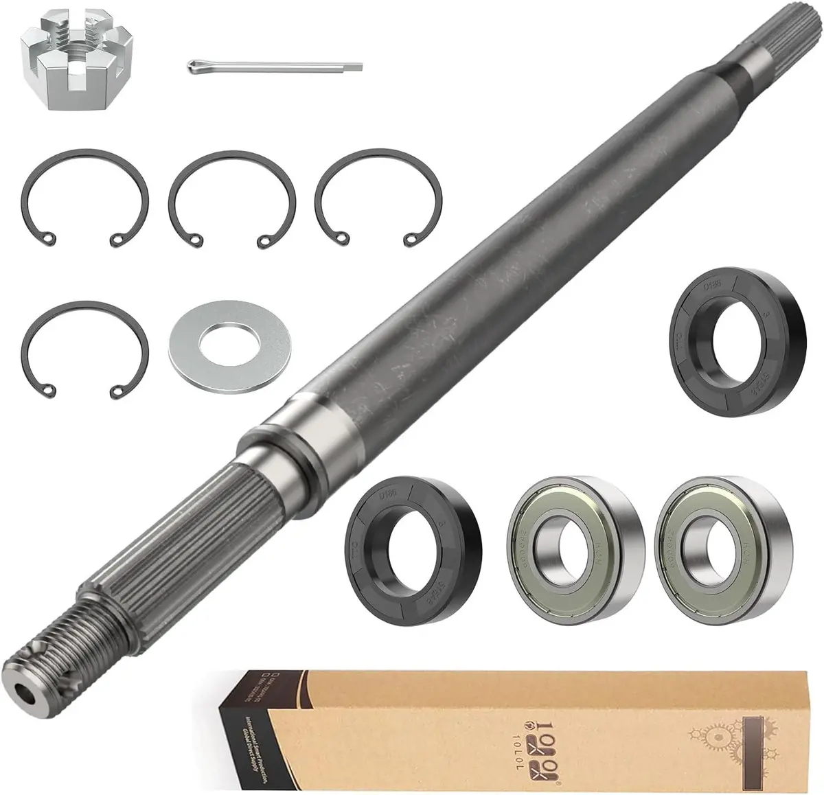 Golf Cart Rear Spline Axle Shaft With Bearing Seal Kit Fit Ezgo Rxv 2008-Up - 10L0l 1