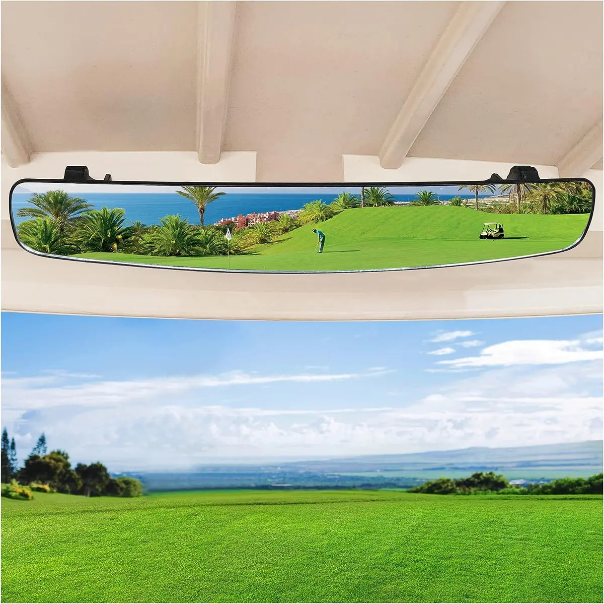 Golf Cart Rear View Mirror For Sale Hd Wide Angle For Club Car Yamaha Ezgo - 10L0l 2