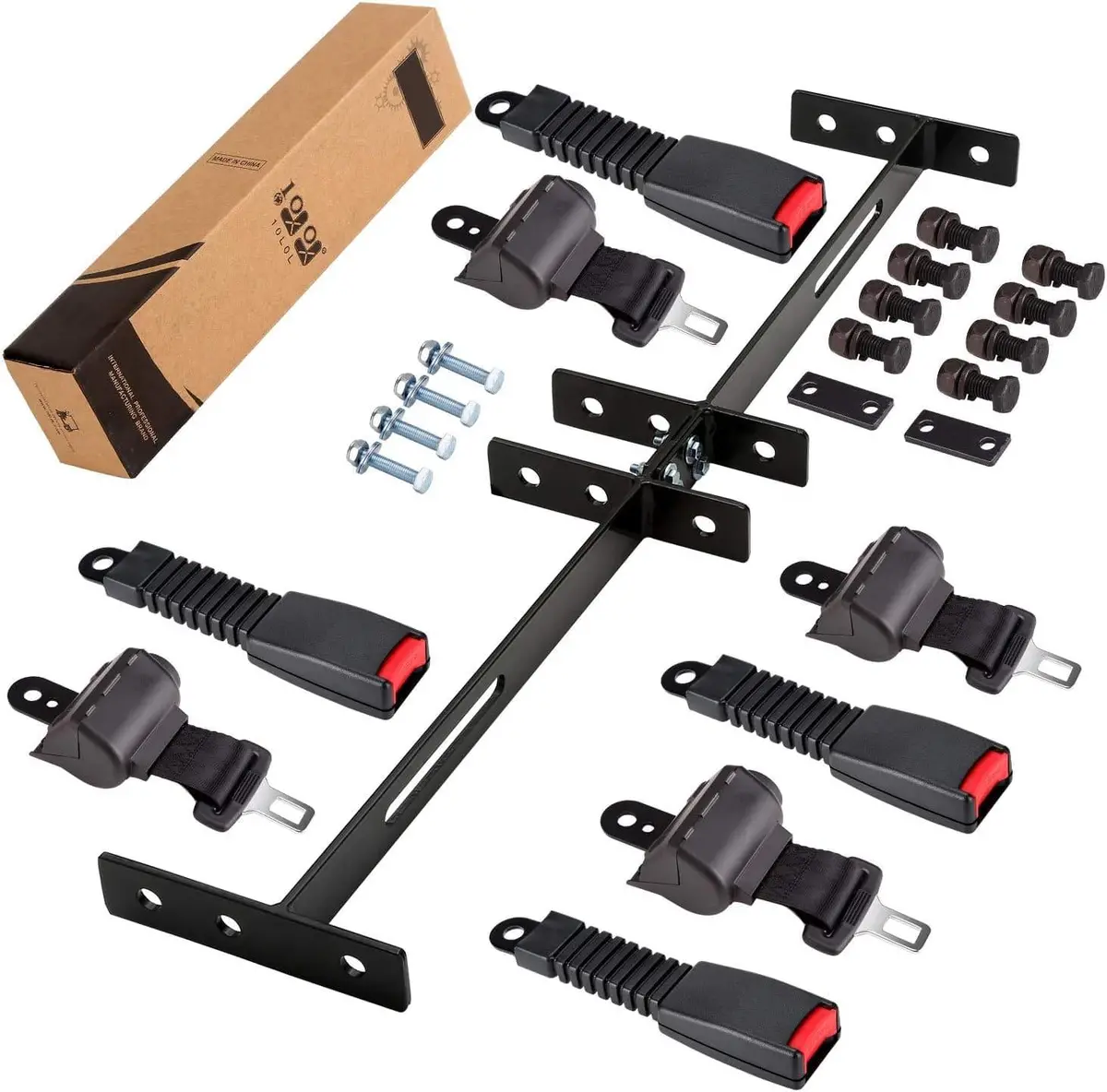 Golf Cart Seat Belts Universal Kit For Club Car Ezgo Yamaha - 10L0l 1