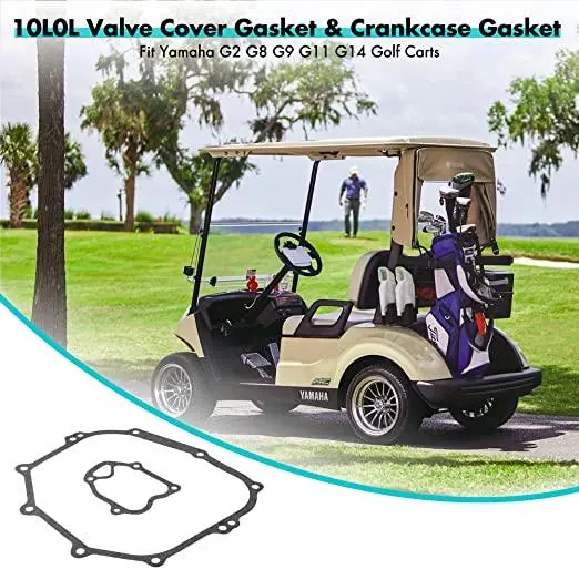 Golf Cart Valve Cover Gasket With Crankcase Gasket For Yamaha G2-G14 - 10L0l 2
