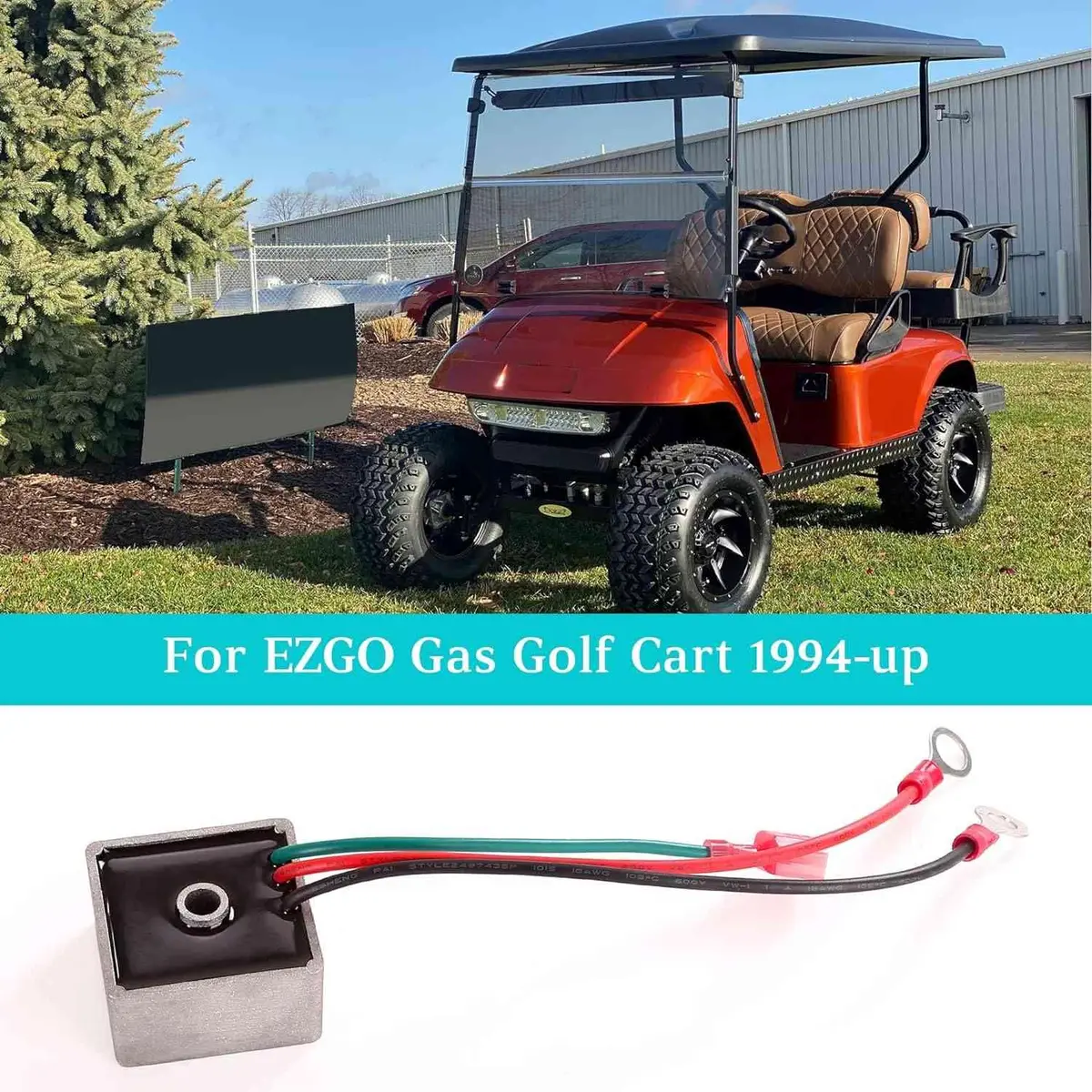 Golf Cart Voltage Regulator Rectifier For Ezgo 1994-Up Gas | 10L0l 2