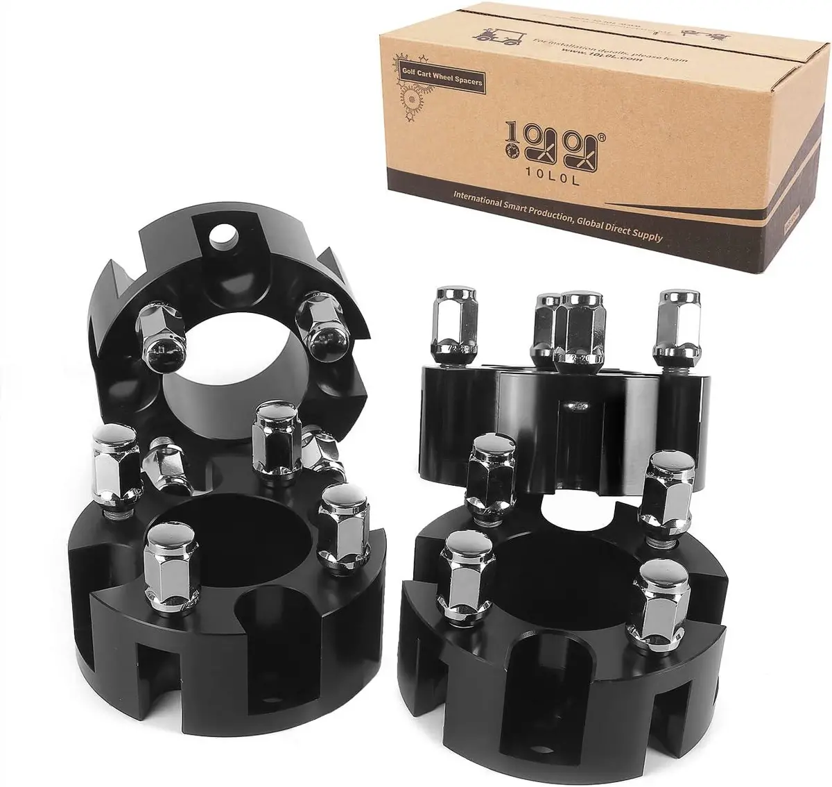 Golf Cart Wheel Spacers Adapters 2 Inch For Ezgo Club Car Yamaha - 10L0l 2