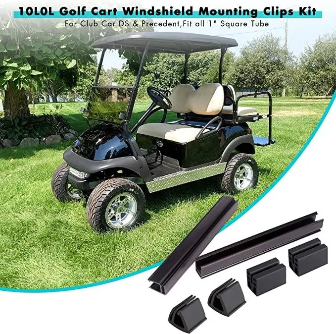 Golf Cart Windshield Clips Mount Kit For Club Car Ds & Precedent - 10L0l 1