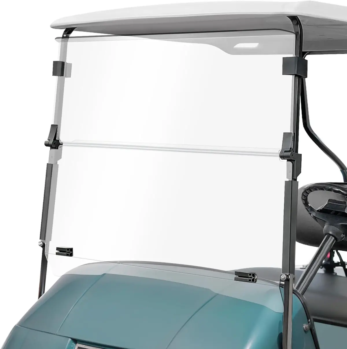 Golf Cart Windshield For Ezgo Txt 1995-2013 Transparent Foldable - 10L0l 1