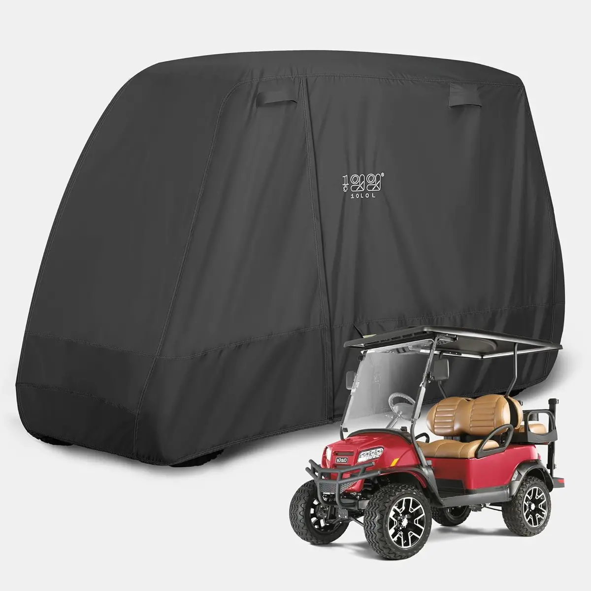 Heavy Duty Best Golf Cart Cover For 2/4 Passengers Golf Cart, All Weather Outdoor Protection 1