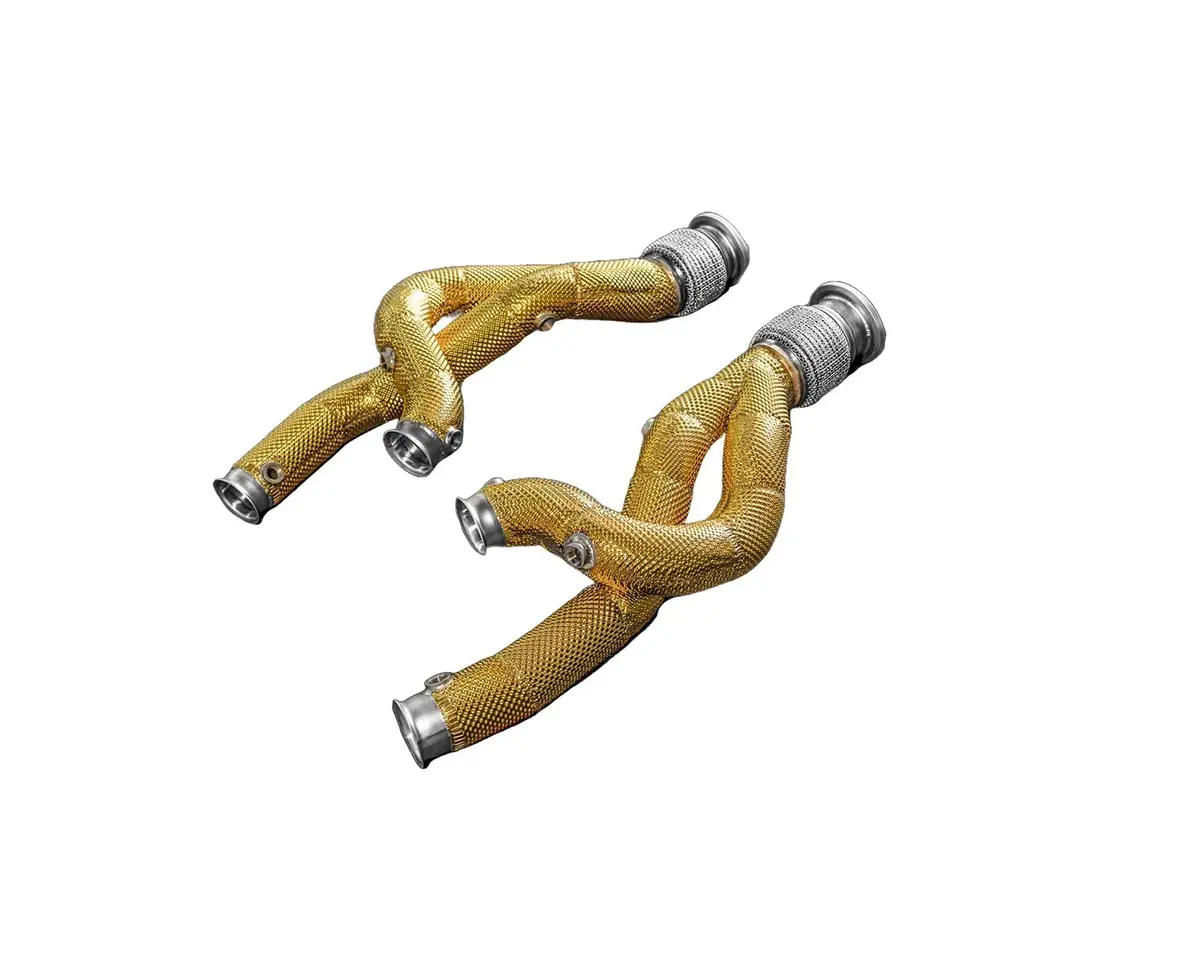 Ipe Downpipes Lamborghini Revuelto – Catted & Catless 1