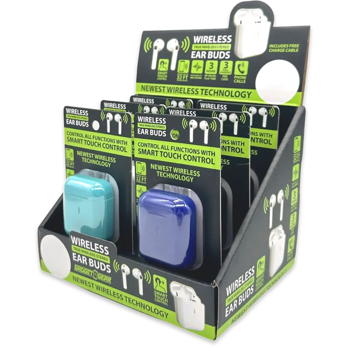 Wireless Earbuds With Case - 6 Pieces Per Retail Ready Display 23635 1