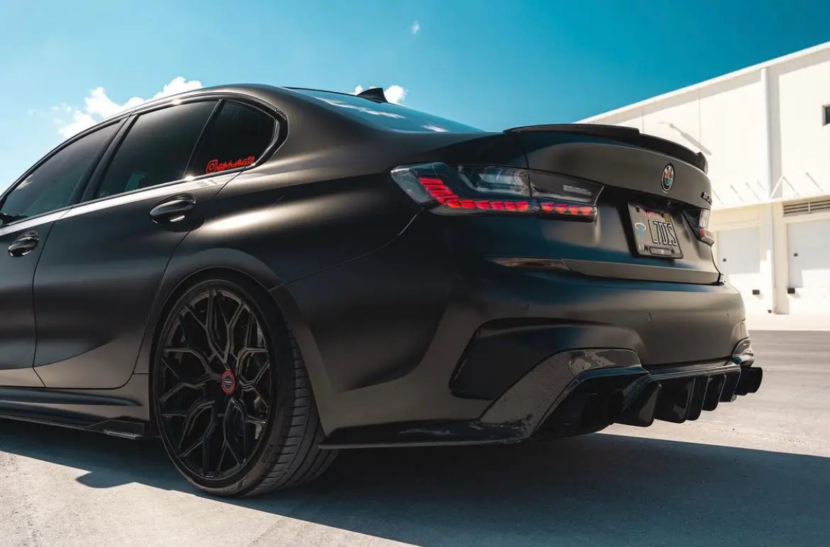 Cmst Carbon Fiber Rear Diffuser For Bmw 3 Series G20 G21 M340i 330I 2019-2022 1