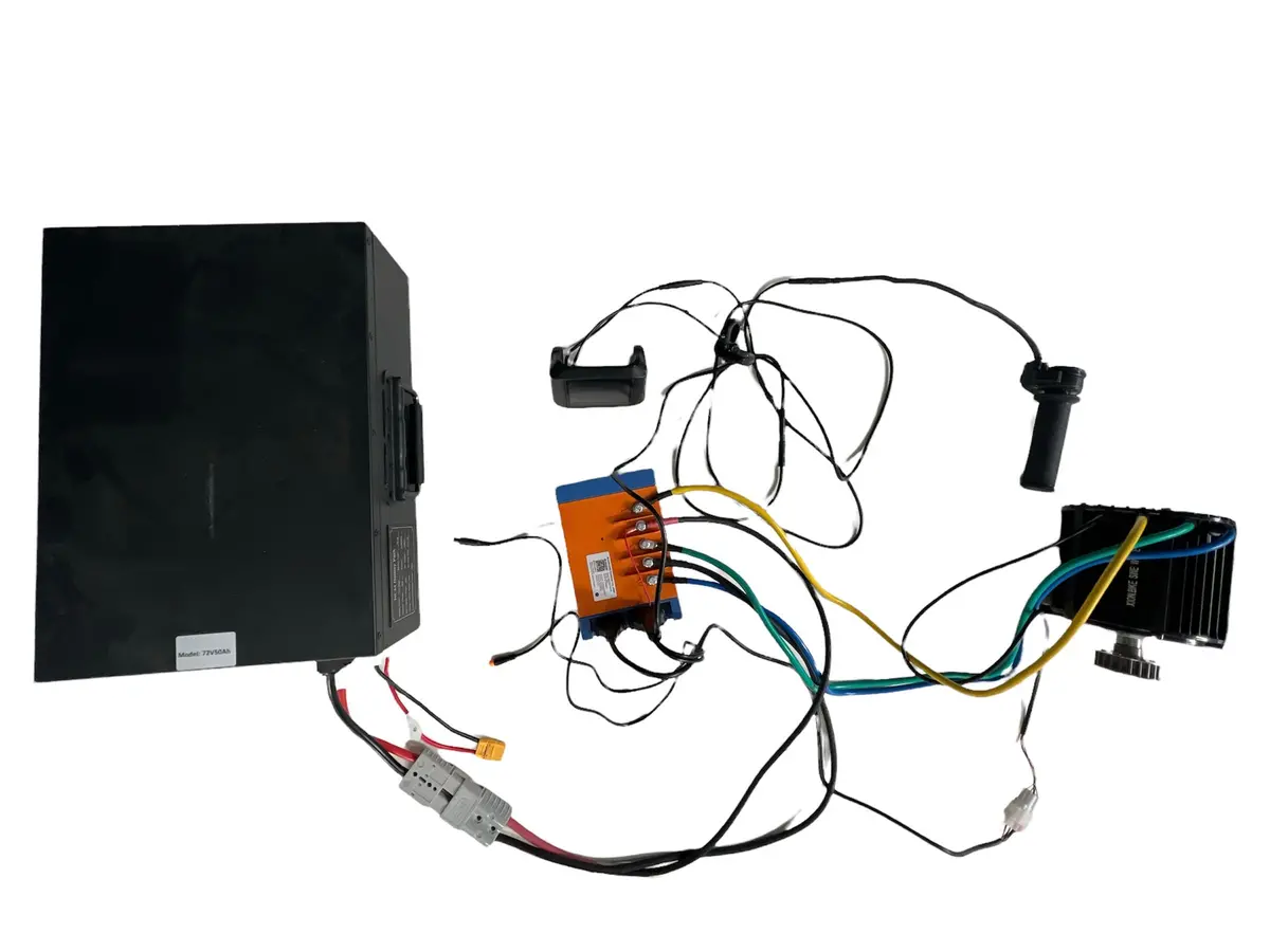 Battery And Bac4000 Kit (Harness + Display), W/ Motor And Domino Throttle 1