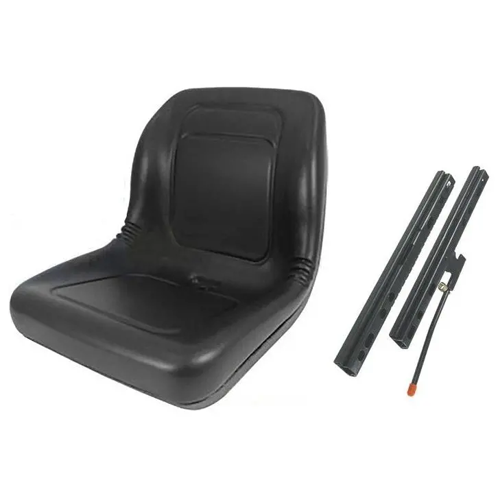 Skid Loader Compact Lawn Mower Garden Tractor Seat W/ Slide Tracks 4