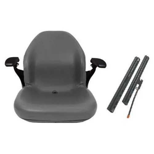 Skid Loader Compact Lawn Mower Garden Tractor Seat W/ Arm Rests 1