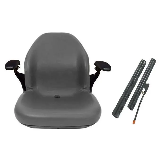 Skid Loader Compact Lawn Mower Garden Tractor Seat W/ Arm Rests 4