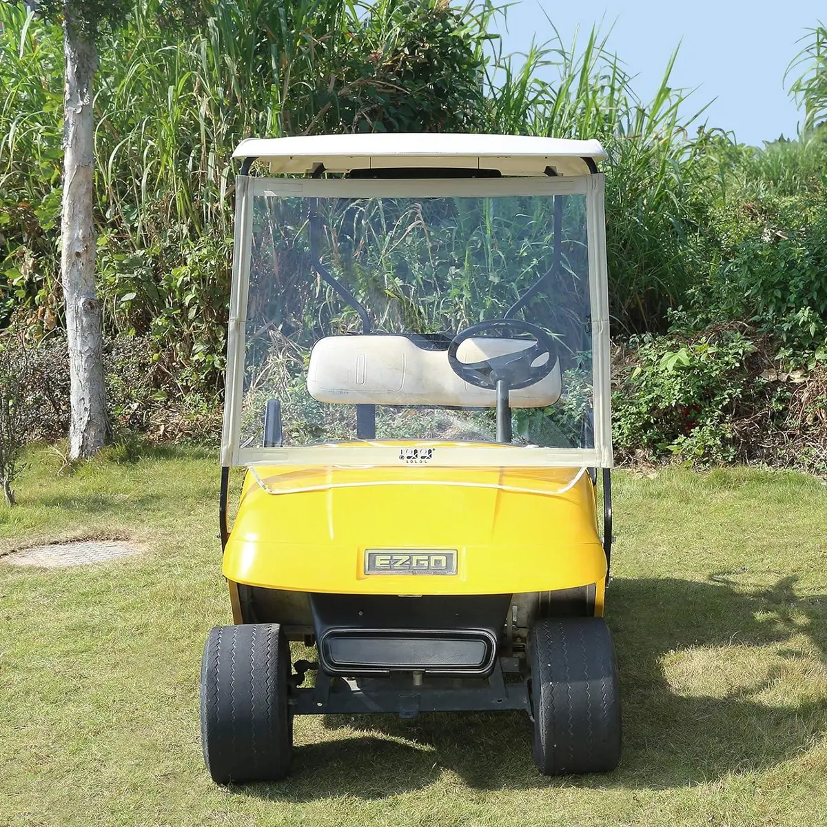 Portable Golf Cart Windshield Foldable Pvc For Ezgo Txt - 10L0l 2