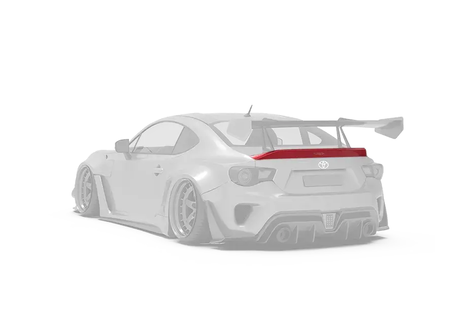 Robot Carbon Fiber Ducktail Rear Spoiler For Toyota 86 Subaru Brz Scion Fr-S 1