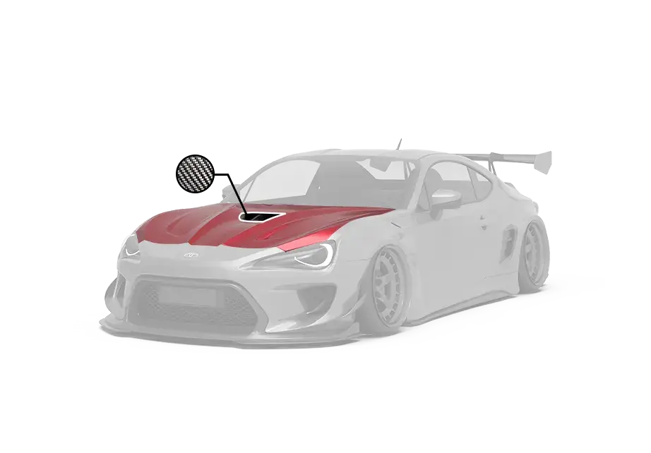 Robot Carbon Fiber Hood Bonnet For Toyota 86 Subaru Brz Scion Fr-S 2
