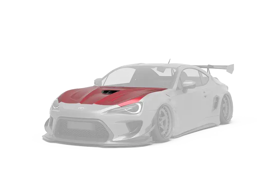 Robot Carbon Fiber Hood Bonnet For Toyota 86 Subaru Brz Scion Fr-S 1