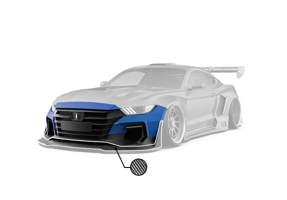 Robot "Dawn" Front Bumper For Mustang S550 S550.2 2018-2022 2