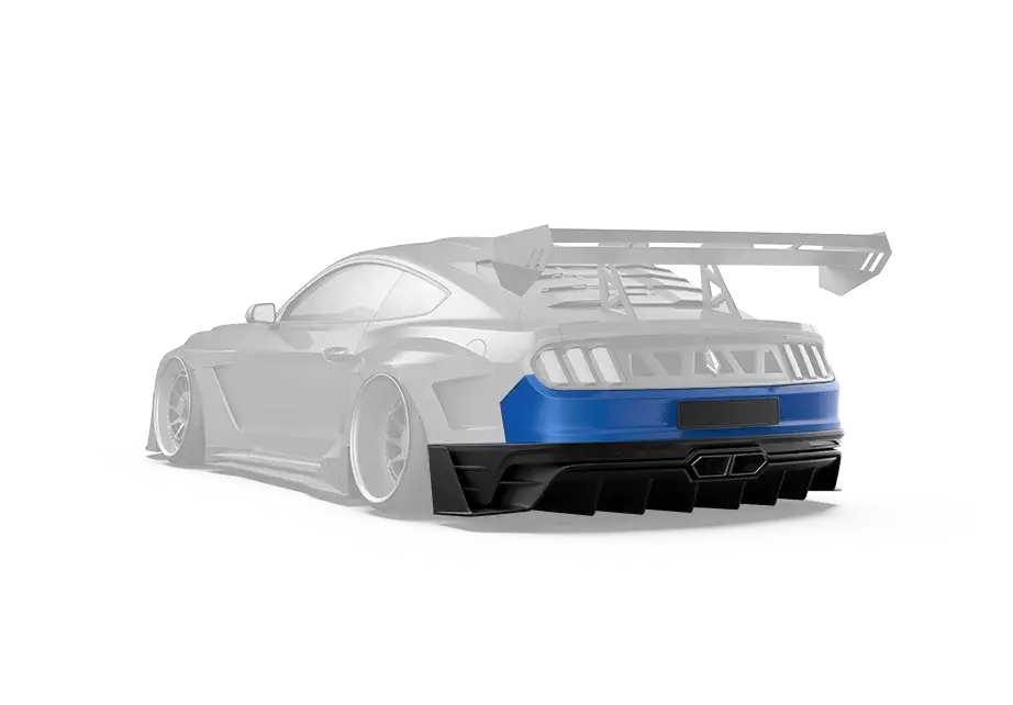 Robot "Dawn & Dusk" Rear Bumper And Diffuser For Mustang S550 S550.1 S550.2 2015-2022 1