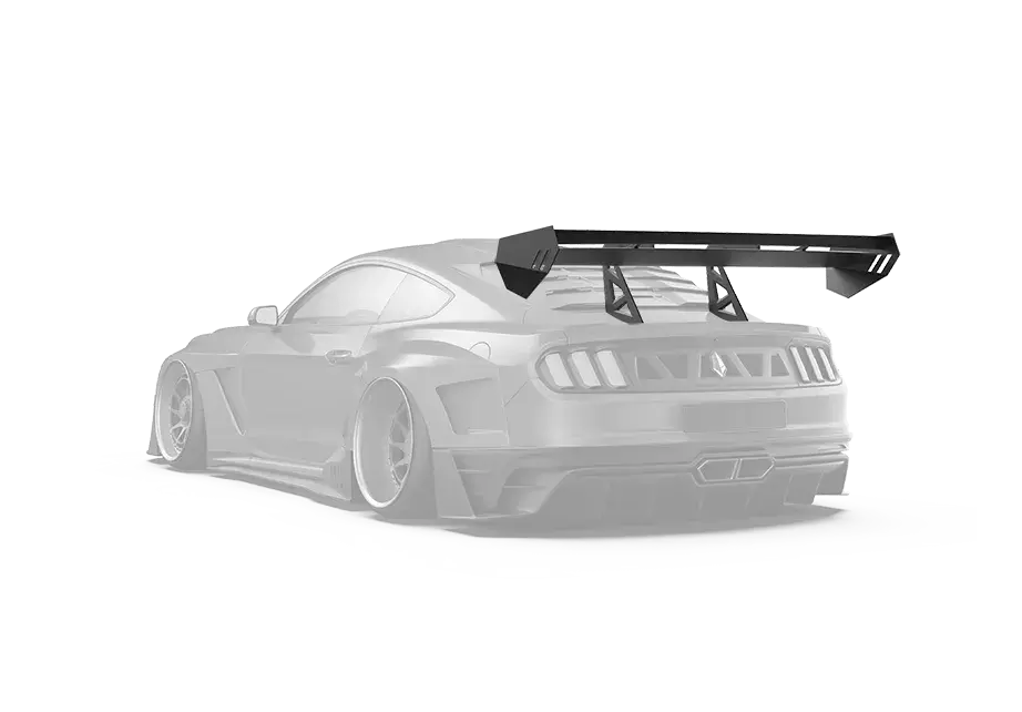 Robot "Dawn & Dusk" Swan Neck Thor Gt Wing For Ford Mustang S550 S550.1 S550.2 Gt Ecoboost V6 1