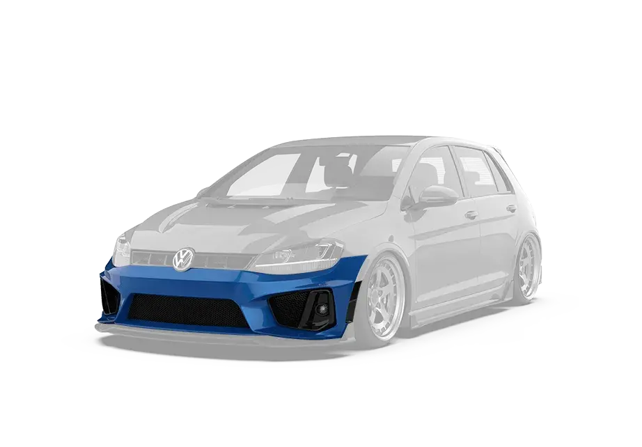 Robot Front Bumper & Lip For Volkswagen Golf & Gti & Golf R Mk7 Mk7.5 1