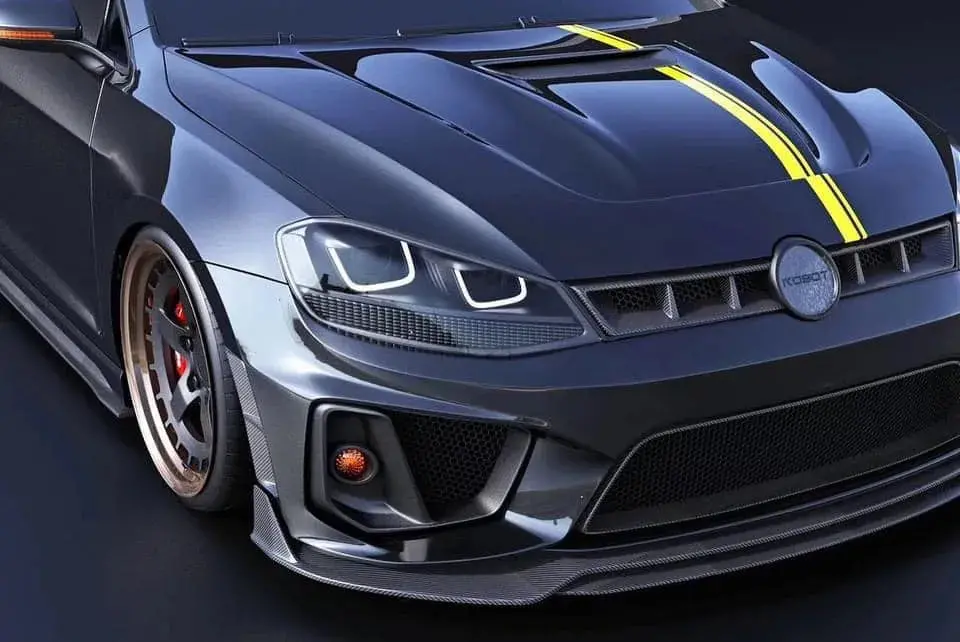 Robot Front Bumper & Lip For Volkswagen Golf & Gti & Golf R Mk7 Mk7.5 6