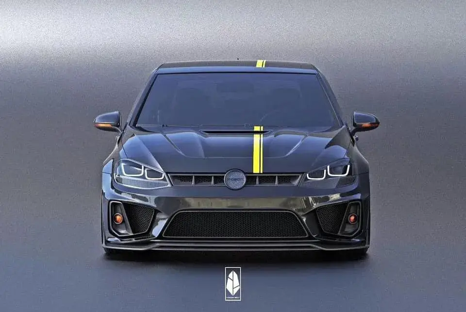 Robot Front Bumper & Lip For Volkswagen Golf & Gti & Golf R Mk7 Mk7.5 5