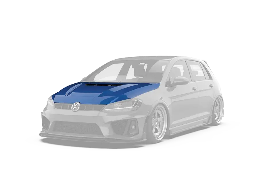 Robot Hood Bonnet For Volkswagen Golf & Gti & Golf R Mk7 Mk7.5 1
