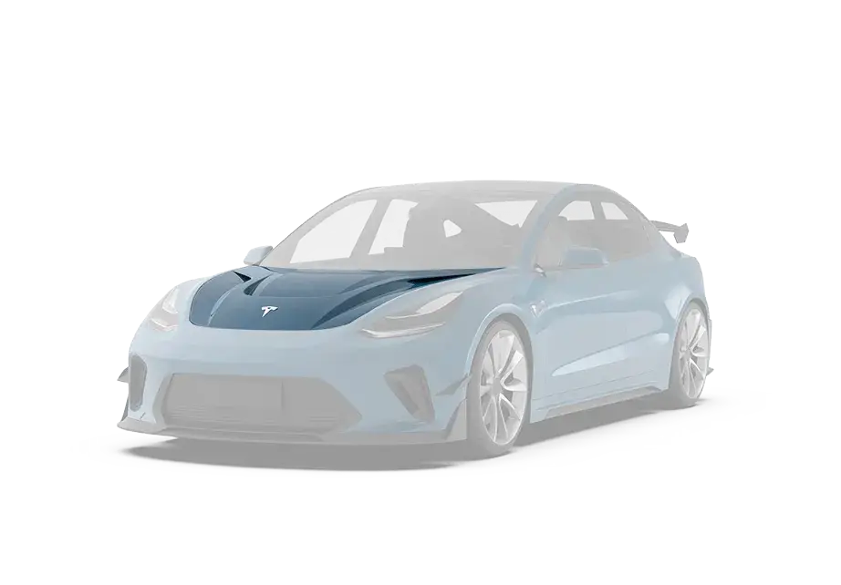 Robot "Hacker"  V1 Hood Bonnet For Tesla Model 3 1