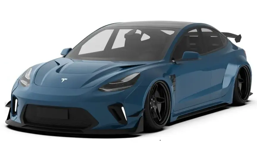 Robot "Hacker" Widebody Full Body Kit For Tesla Model 3 1