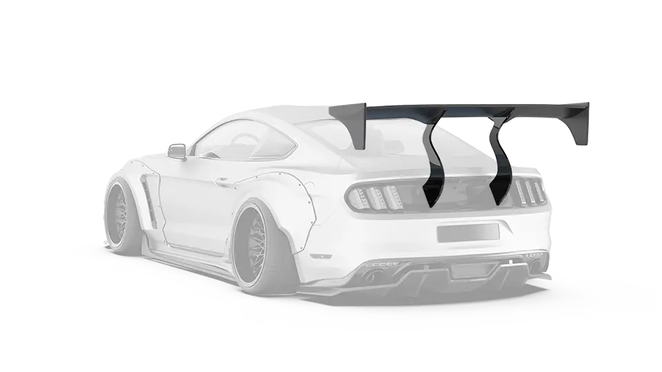 Robot  "Storm" Gt Wing For Ford Mustang S550.1 S550.2 Gt Ecoboost V6 Carbon Fiber Or Frp 1