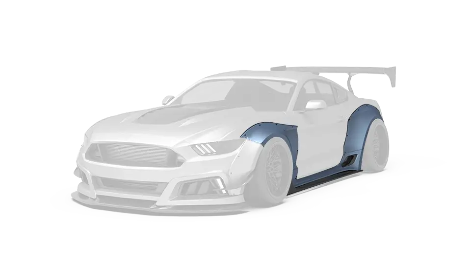 Robot  "Storm" Widebody Wheel Arches & Side Skirts For Ford Mustang S550.1 S550.2 Gt Ecoboost V6 1