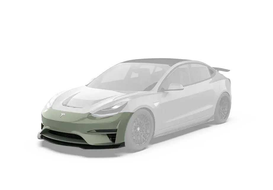 Robot "Crypton"  Front Bumper & Front Lip For Tesla Model 3 1