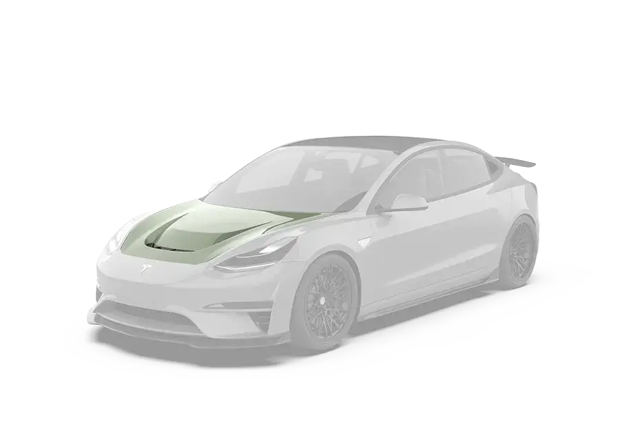 Robot "Crypton" Hood Bonnet For Tesla Model 3 1