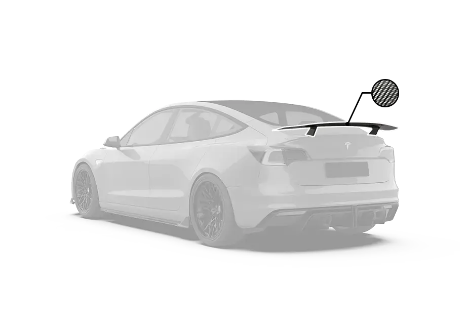 Robot "Crypton" Rear Spoiler Wing For Tesla Model 3 2