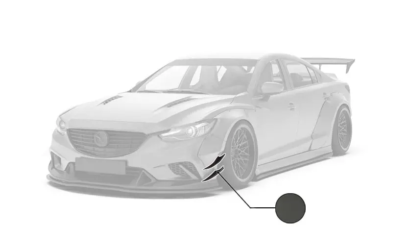 Robot Mazda 6 Canards 2014-2017 Frp Or Carbon Fiber 1