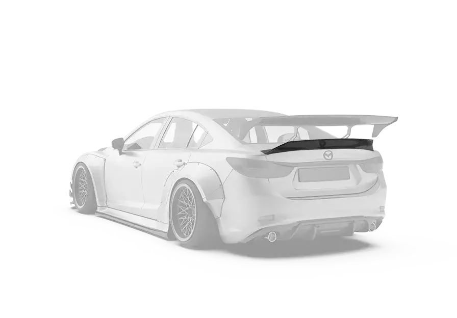 Robot Mazda 6 Ducktail Rear Spoiler Wing 2014-2022 Frp Or Carbon Fiber 1
