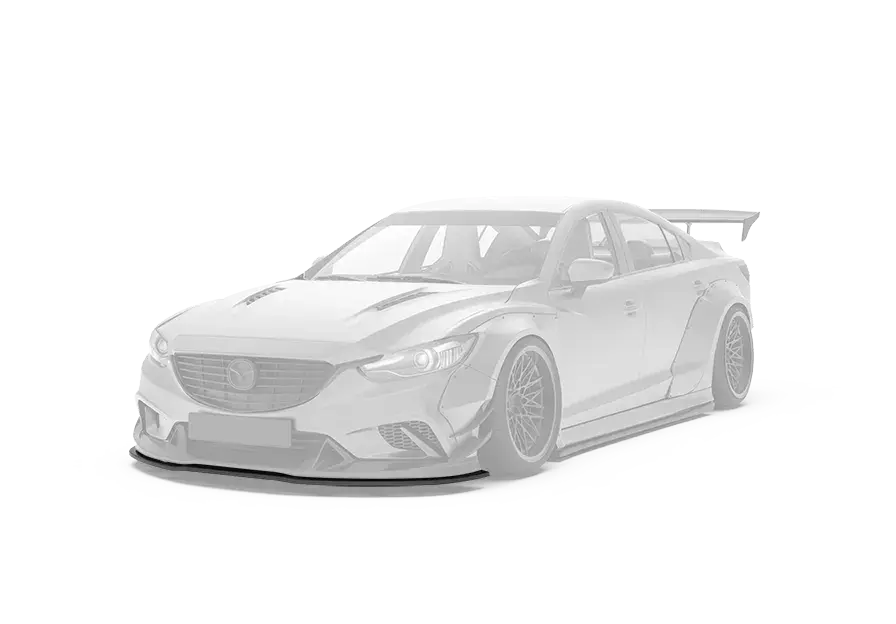 Robot Mazda 6 Front Bumper & Front Lip Splitter 2014-2017 Frp Carbon Fiber 3