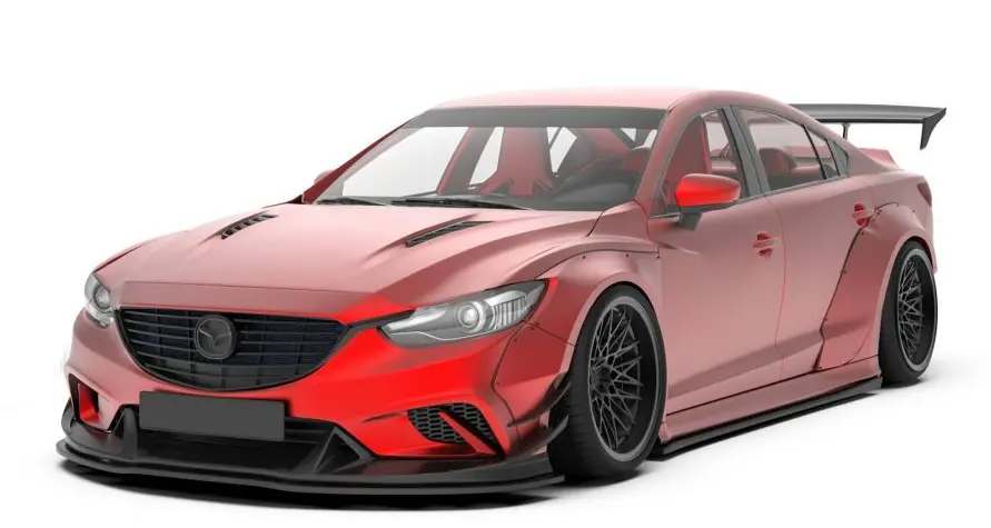 Robot Carbon Fiber Widebody Kit For Mazda 6 2014-2017 1